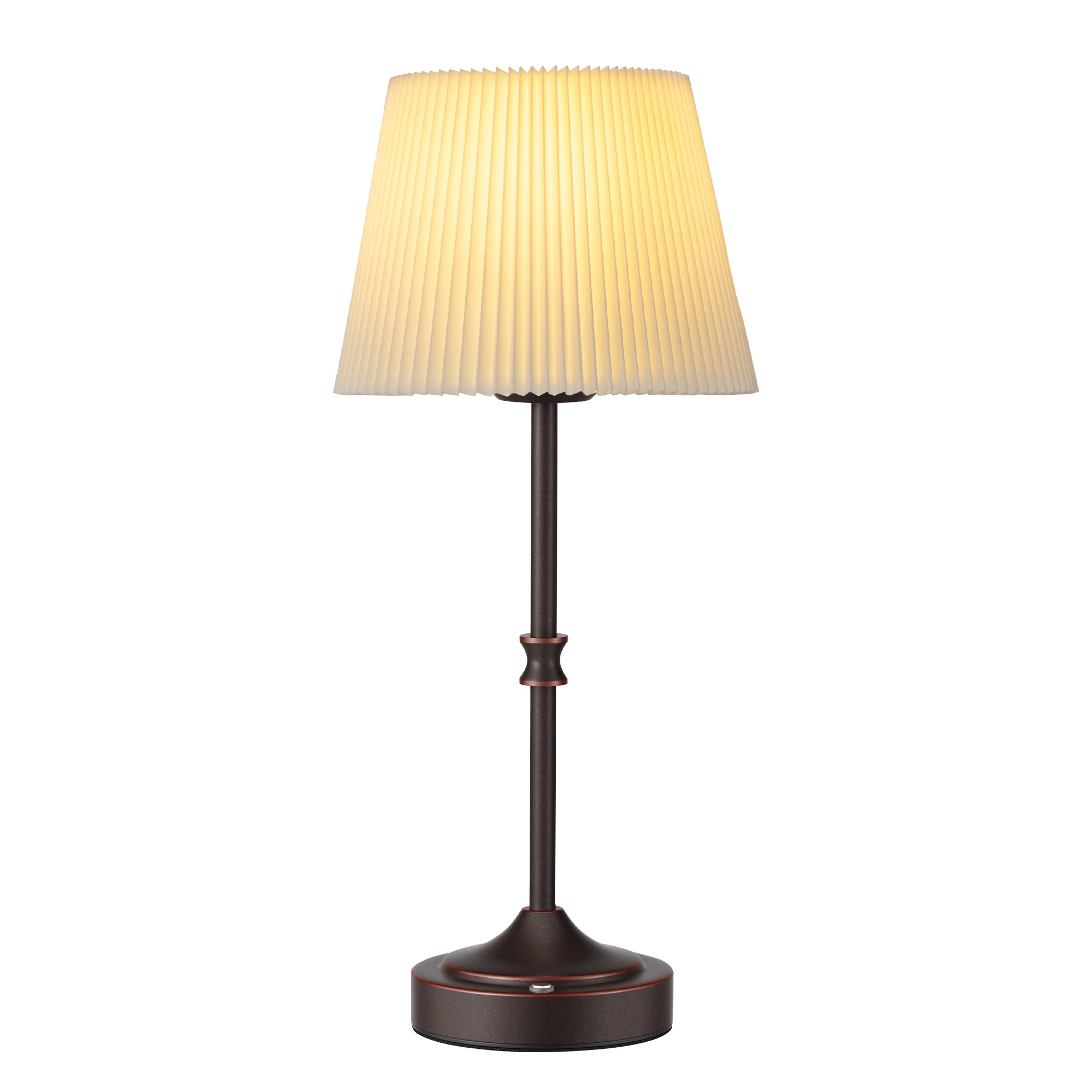 JACKYLED Cordless LED Table Lamp with Dimmer, 3 Colors Touch Lamp, 5400mAh Battery Operated Rechargeable, Wireless Lamp for Bedroom Living Room Kitchen, Oil Rubbed Bronze