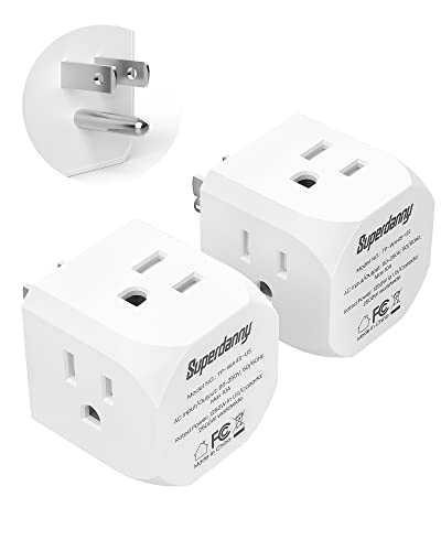 Multi Plug Outlet Extender, SUPERDANNY Electrical 4 Outlet Splitter
