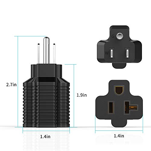 15 to 20 Amp Household T-Blade AC Plug Power Adapter