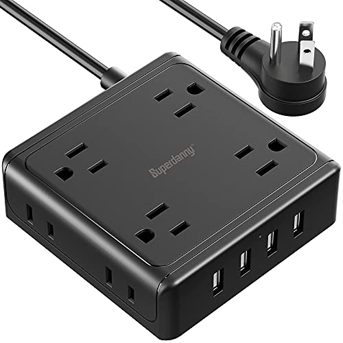 Power Strip with USB Superdanny 8 AC Outlets and 4 USB Ports