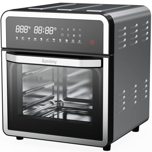 Smart 13-Quart 1600W Air Fryer Toaster Oven Easy Clean-Up