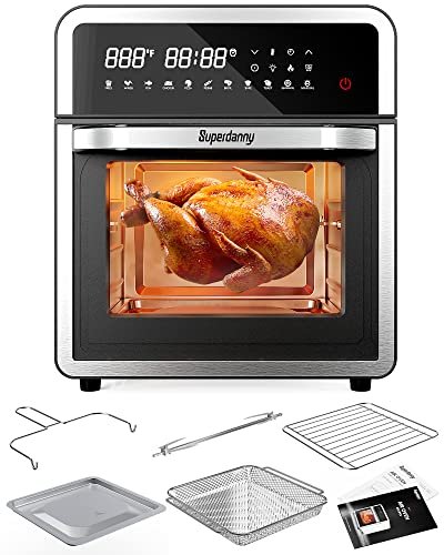 Smart 13-Quart 1600W Air Fryer Toaster Oven Easy Clean-Up